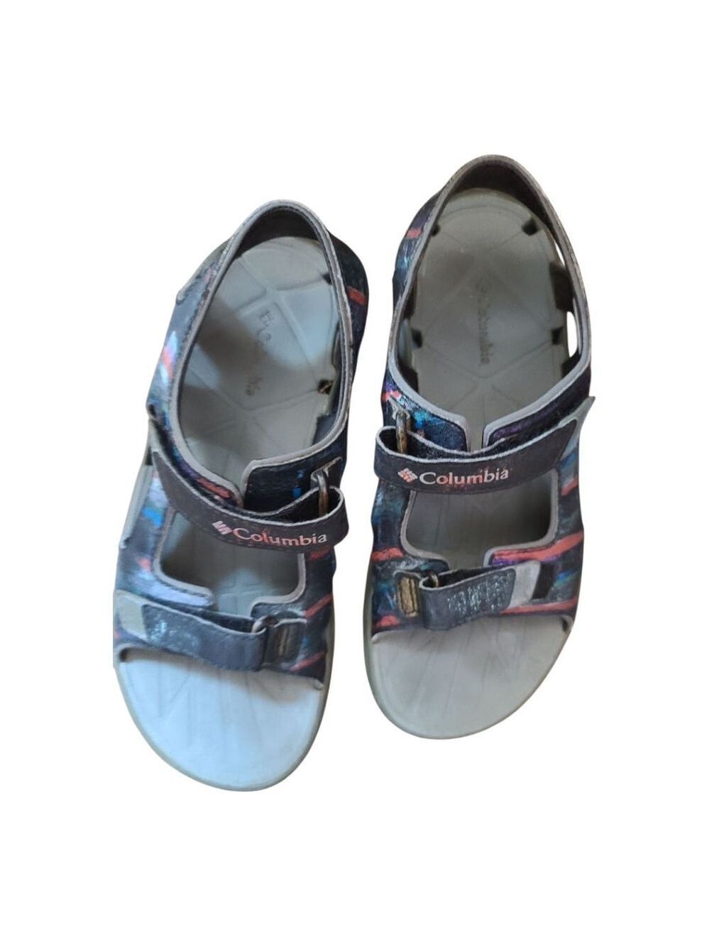 Girls Columbia Sandals Size 4 Multi-Color Omni-Grip